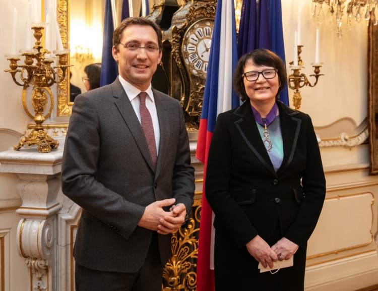 Rector of Prague University of Economics and Business Received Highest French Honour for Merits in Education