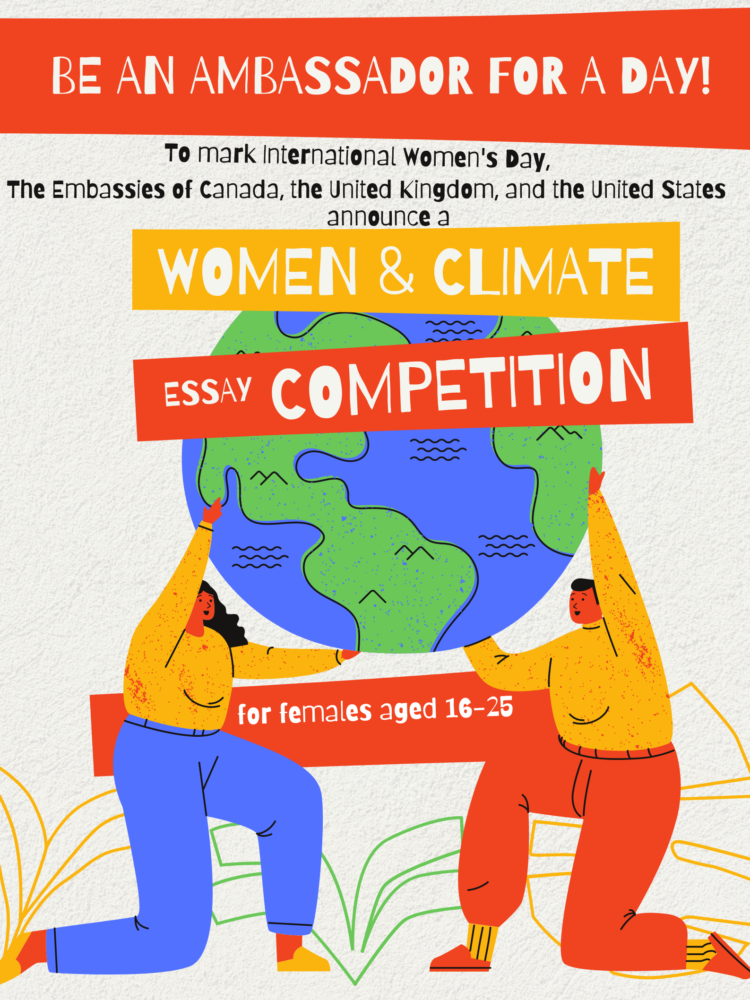Young Female Ambassador for a Day competition on Climate Change