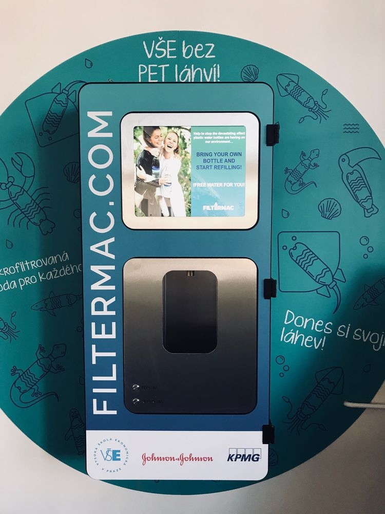 The University of Economics, Prague decreasing its plastic bottle consumption