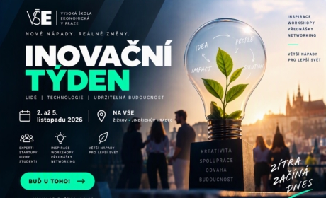 Innovation Week at the VŠE to Feature Lectures, Workshops, Excursions and Opportunities to Engage with Professionals