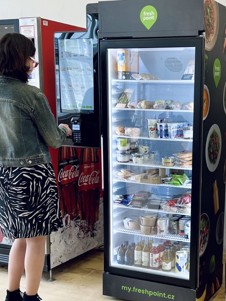 Self-Service Refrigerator in Žižkov Campus Offers Fresh and Quality Food