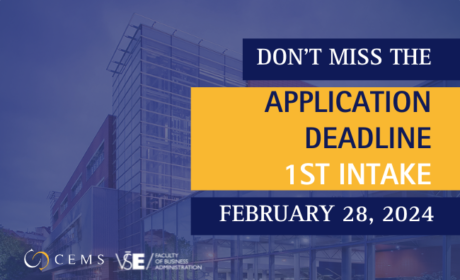 1st Intake Application Deadline to CEMS on February 28 is Approaching