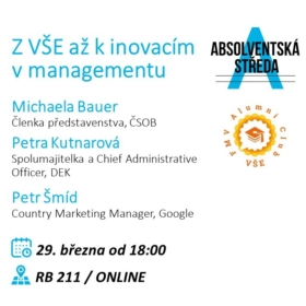 Absolventská středa: Z VŠE až k inovacím v managementu (pro studenty i absolventy)