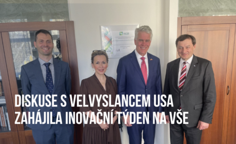 Diskuse s velvyslancem USA Nicholasem Merrickem zahájila Inovační týden na VŠE