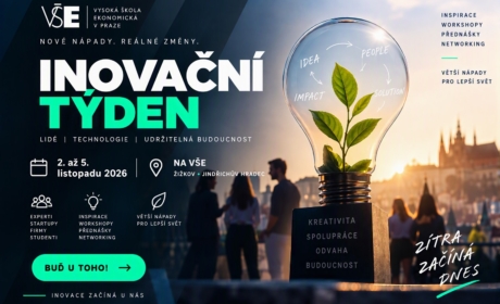 Inovační týden na VŠE nabídne přednášky, workshopy, exkurze i setkání s praxí