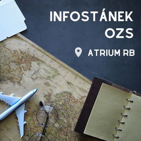 Stánek OZS v atriu Rajské budovy 8.-15.11.2022