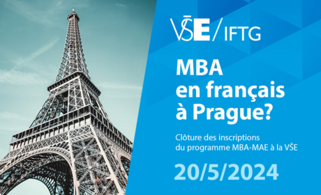 Uzávěrka přihlášek na francouzsko-český program MBA_MAE /20. 5. 2024/
